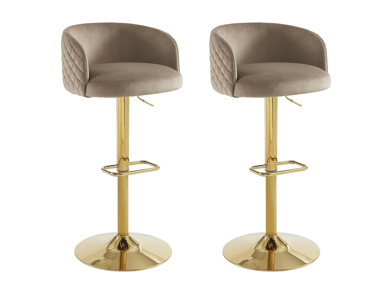 Vente-Unique Barhocker Beige 54.5x105.5x52.5 cm