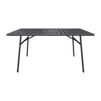 GARTENTISCH - 6 Personen, 8 Personen - Metall - Anthrazitgrau - - Anthrazit, Metall (100/200/75cm) - Vente-Unique