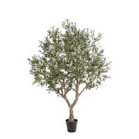 KUNSTBAUM Künstlicher Olivenbaum - Mars 250 cm - Grün, Kunststoff (250cm) - Emerald