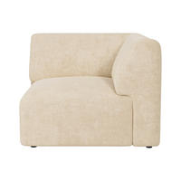 SESSEL mit gerader Rückenlehne - 1 Person - stoff - beige Pogni - Beige, Textil (97/73/97cm) - Vente-Unique