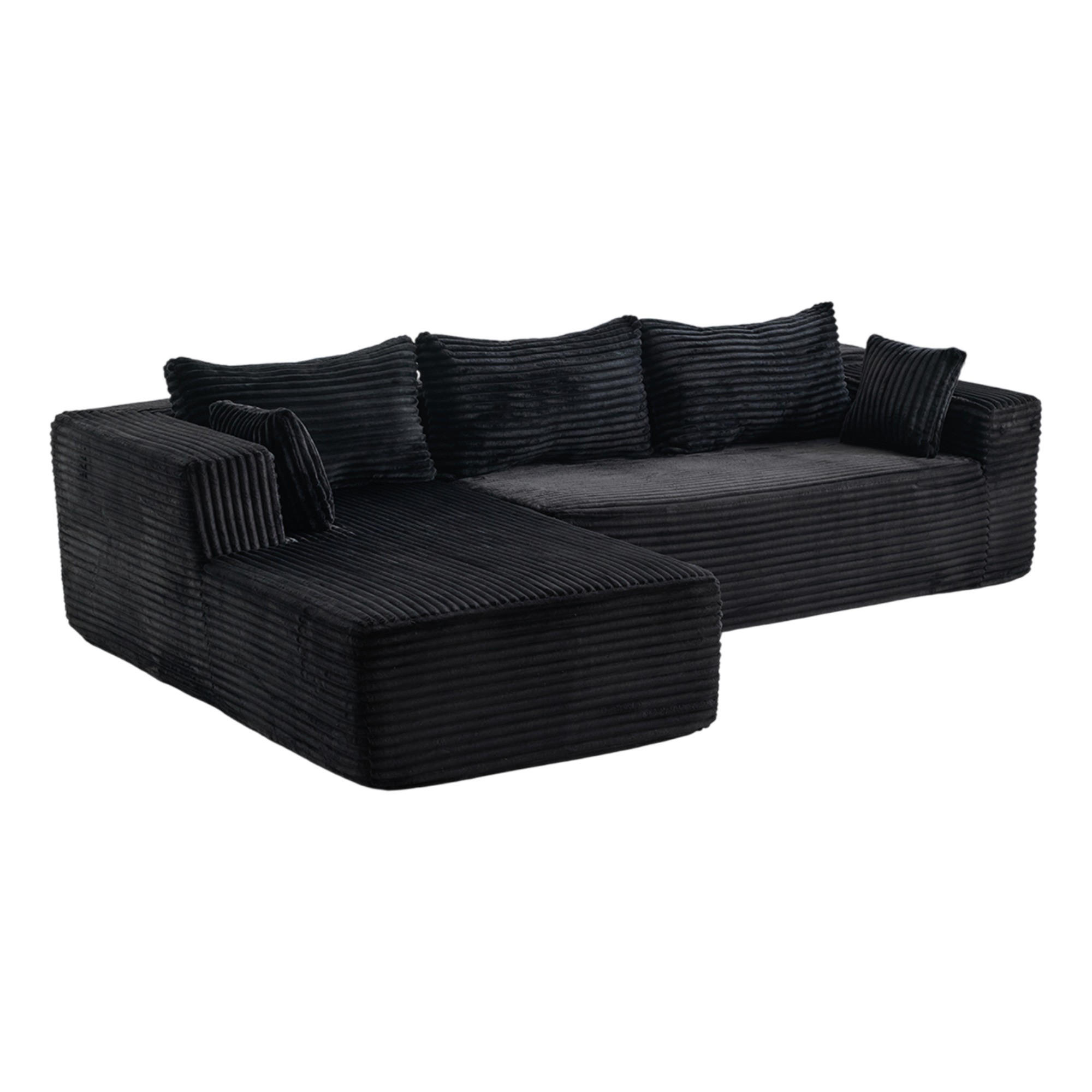 Meubliv Sofa Schwarz 279x179 cm