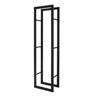 KAMINHOLZREGAL - Schwarz, Metall (25/150/40cm) - ML-DESIGN
