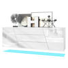 SIDEBOARD Houston Weiß Hochglanz - Weiß Hochglanz, Holzwerkstoff (178/57.5/38.5cm) - Vladon