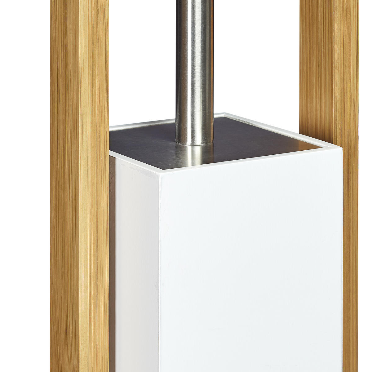WC Garnitur - Multicolor, Holz/Metall (19/75/19cm) - Relaxdays
