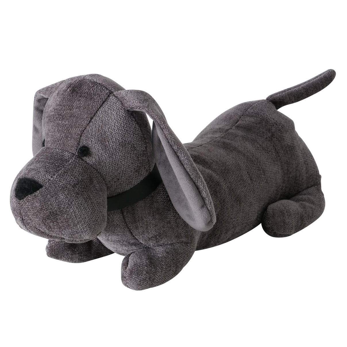 TÜRSTOPPER Dackel Delio - Grau, Textil (15/38cm) - Boltze Home
