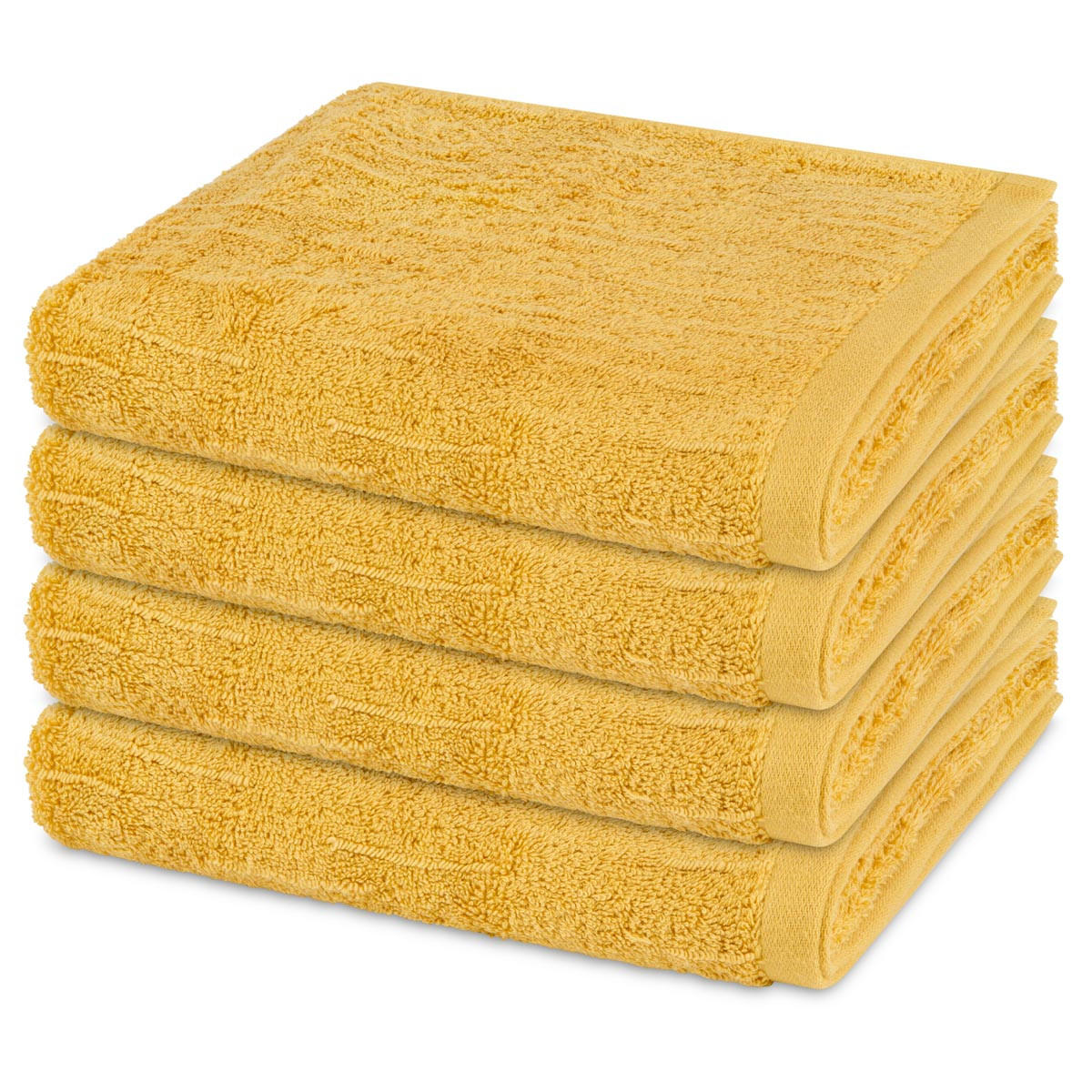 HANDTUCH Premium 4er-Set - Gelb, Textil (50/100cm) - Ross