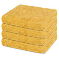 HANDTUCH Premium 4er-Set - Gelb, Textil (50/100cm) - Ross