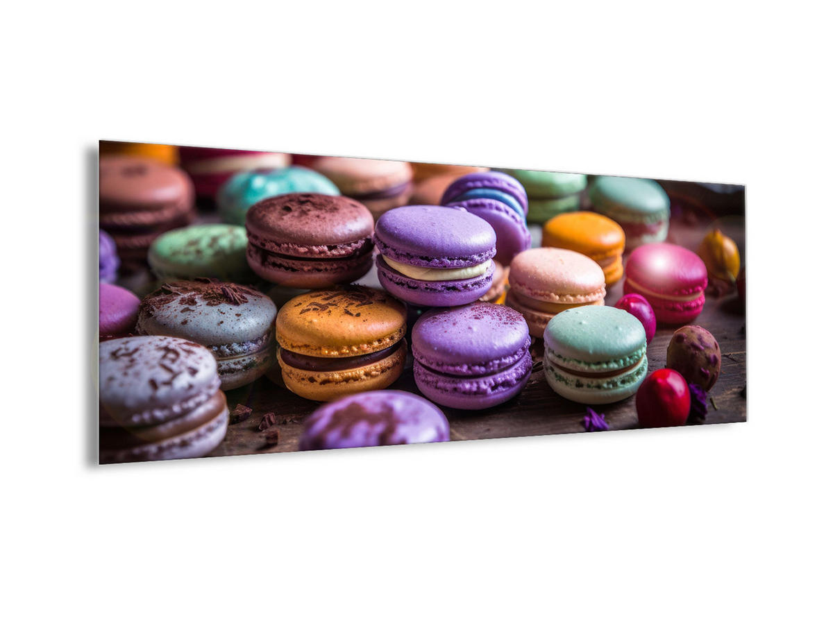 GLASBILD 80x30 cm Küche bunt - Rosa, Glas (80/30cm) - artissimo