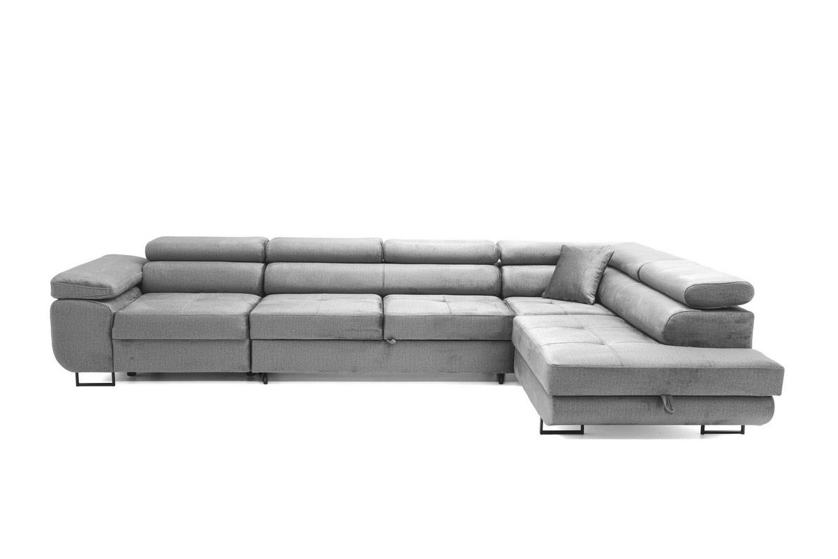 ECKSOFA WILD MAXI Rechts Grau - Grau, Holz (203/350cm) - Muffo