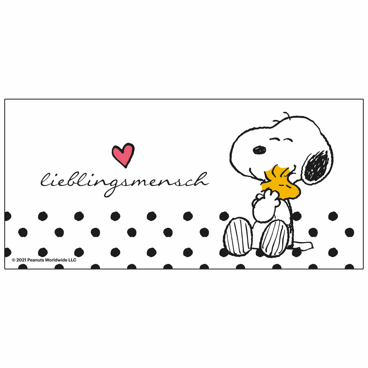 KAFFEEBECHER The Peanuts Snoopy Lieblingsmensch Weiß 320 ml - Weiß, Keramik (0.32L) - United Labels