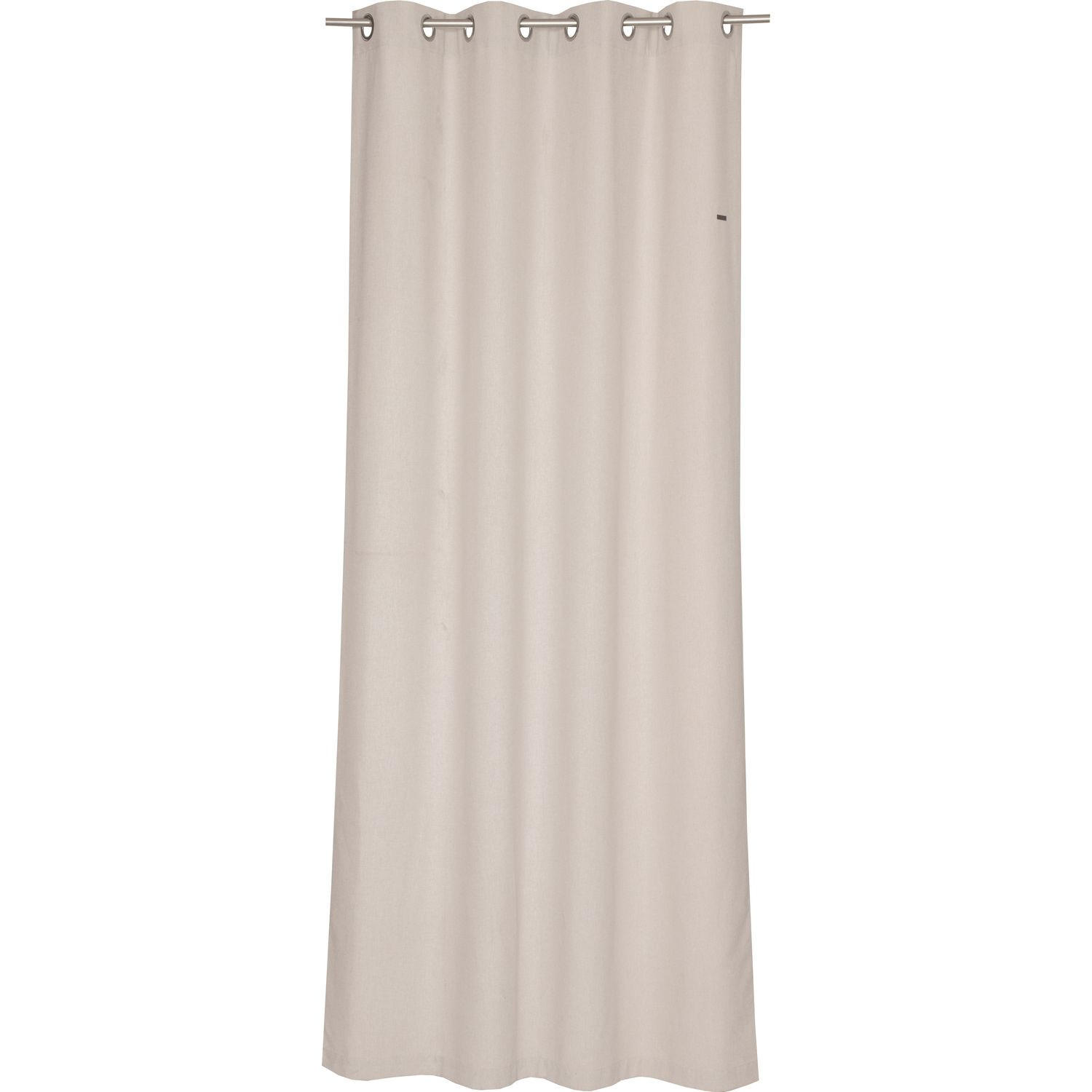 ÖSENVORHANG HARP Blickdicht - Creme, Textil (140/0.5/250cm) - Esprit