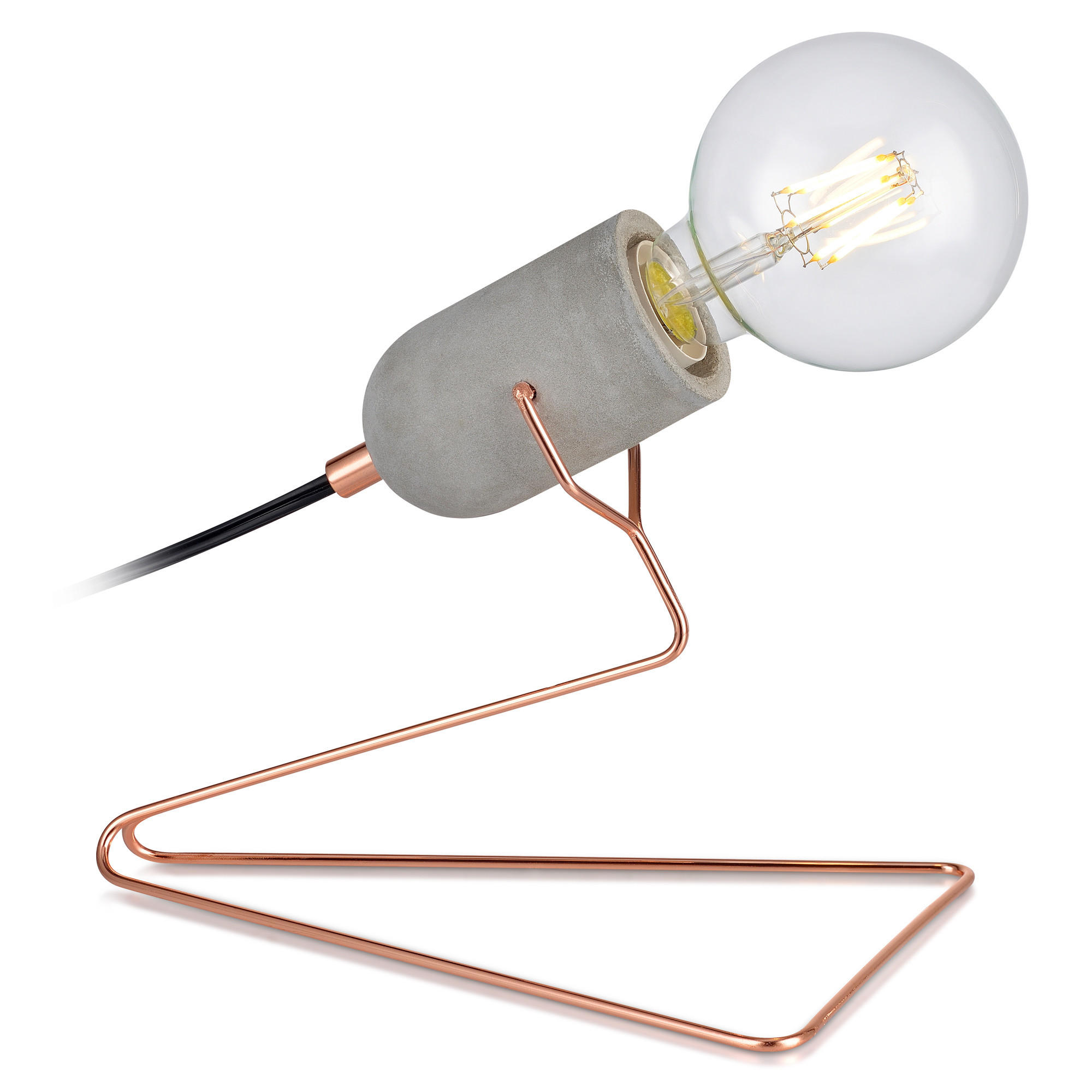 SCHREIBTISCHLEUCHTE Grau - Grau, Metall (21.8/17.8/21.8cm) - Teamson Home