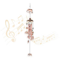 WINDSPIEL - Multicolor, Metall (11.5/11.5/90cm) - Relaxdays