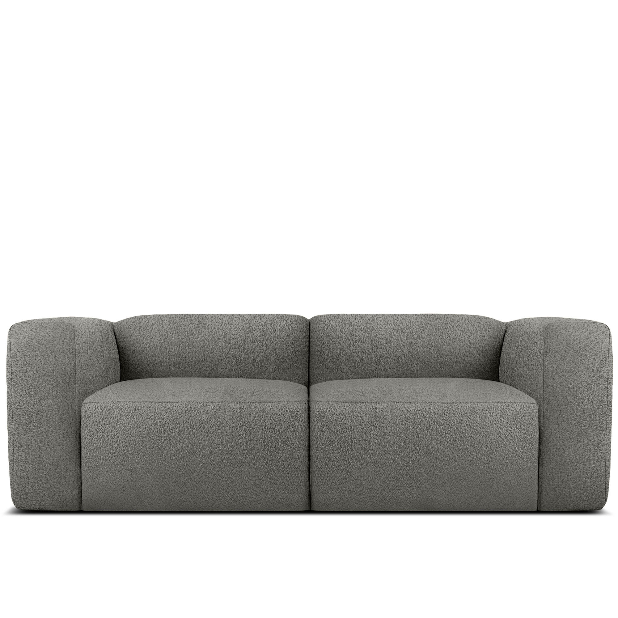 2-SITZER SOFA BUFFO, Stahlgrau - Grau, Holz/Holzwerkstoff (210/73/96cm) - KONSIMO®