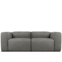 2-SITZER SOFA BUFFO, Stahlgrau - Grau, Holz/Holzwerkstoff (210/73/96cm) - KONSIMO®