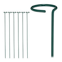 RANKHILFE - Dunkelgrün, Metall (6/80/6cm) - Relaxdays