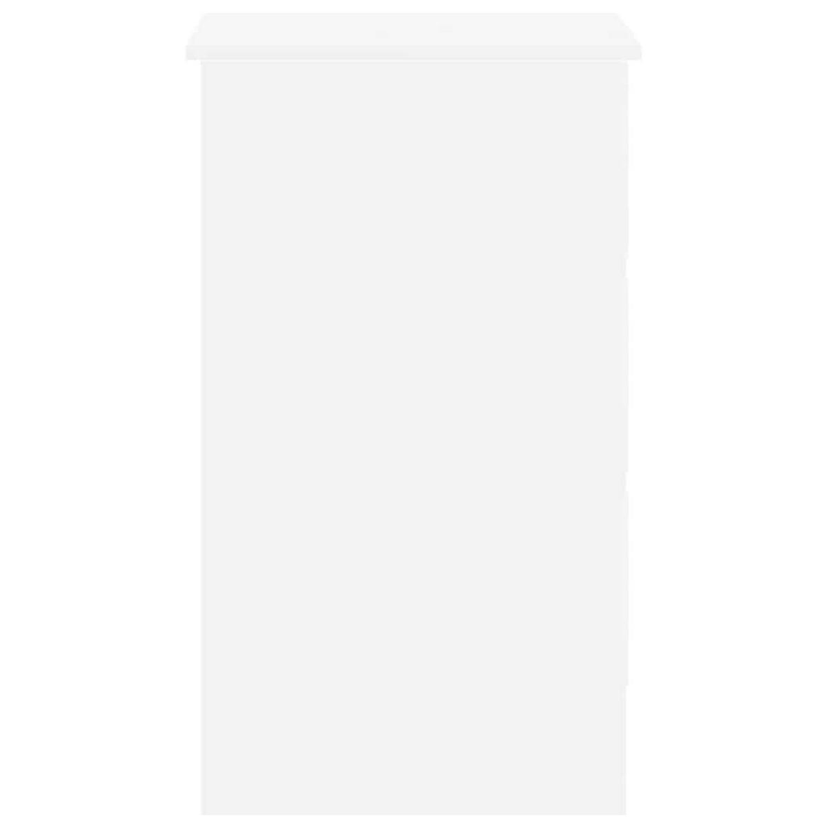 SCHREIBTISCH mit 3 Schubladen, 1 Tastaturauszug 90/45/76 cm aus Holzwerkstoff Weiß - Weiß, Holz (45/90/76cm) - vidaXL