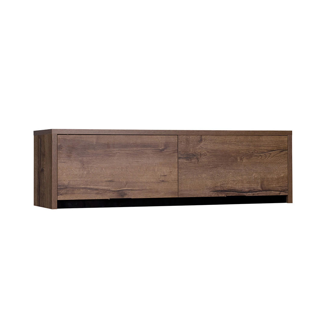 Beautysofa Wandregal Eiche 120x32x35 cm