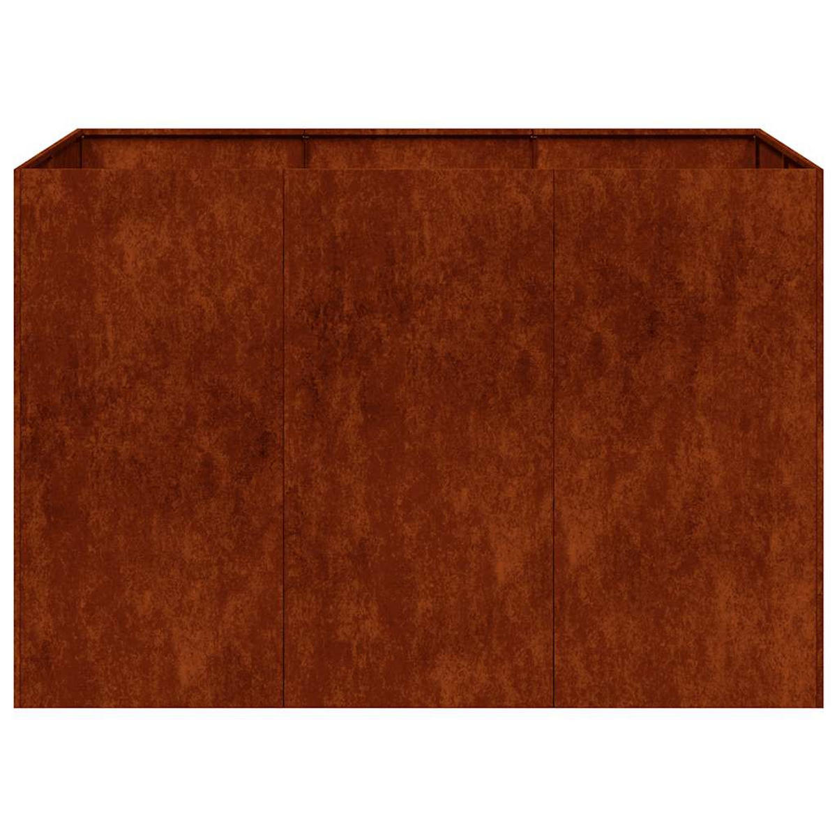 PFLANZKÜBEL Rostig 120/80/80 Cm Wetterfester Stahl - Rostfarben, Metall (80/80/120cm) - vidaXL