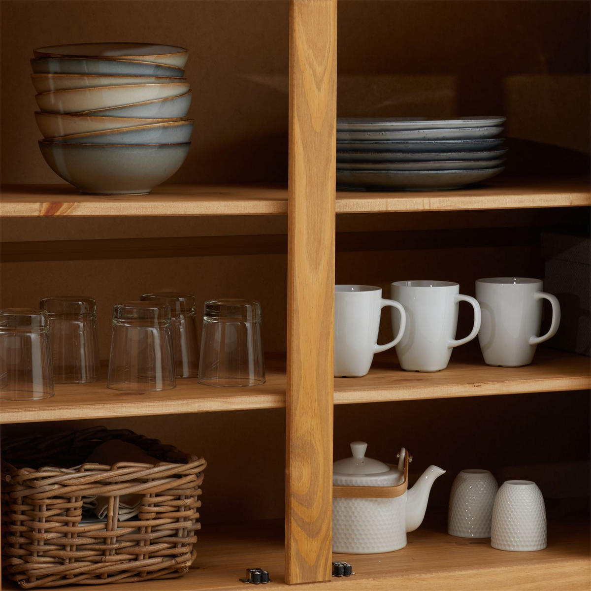 SIDEBOARD CANCUN gebeizt/gewachst - Kieferfarben, Holz (135/80/40cm) - CARO-Möbel