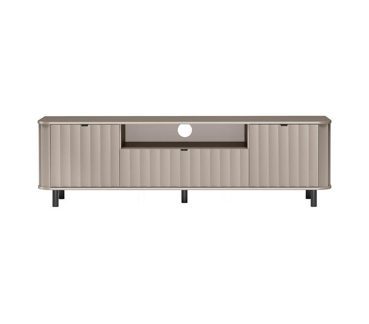 TV-LOWBOARD NOVADO-5 Greige - Greige, Holzwerkstoff (196/57/40.5cm)