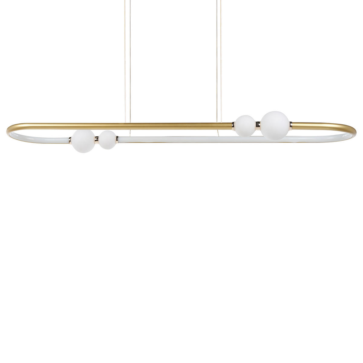 HÄNGELAMPE Feale 22/105/160 cm - Goldfarben, Metall (22/105/160cm) - Beliani