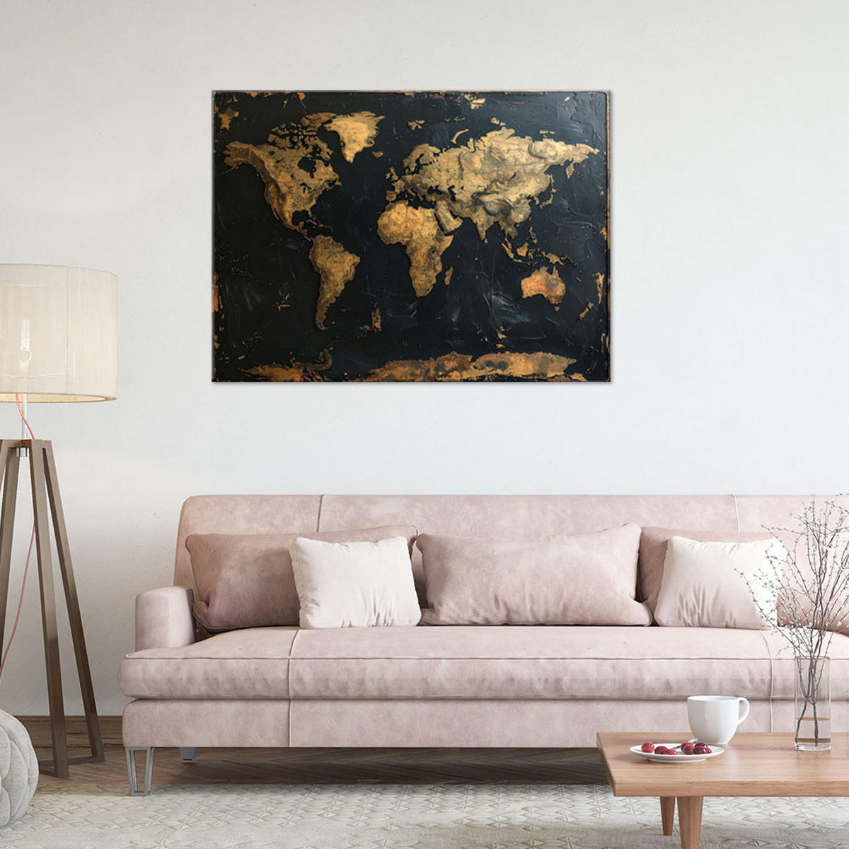 LEINWANDBILD Hobby und Bildung 120x80cm - Goldfarben, Textil (120/80cm) - Feeby