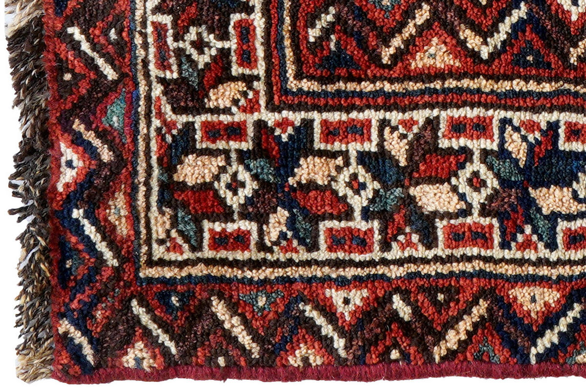 TEPPICH Gashgai Blau 60/63 cm Schurwolle - Blau, Textil (63/60cm) - Looma