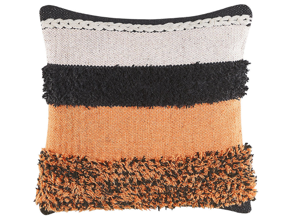 DEKOKISSEN 2er-Set Bunt 45/45 cm Mihalgazi - Multicolor, Naturmaterialien/Textil (45/45cm) - Beliani