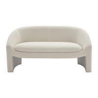 SOFA - 2 Personen - stoff - weiß Ossana - Weiß, Textil (137/74/74cm) - Vente-Unique