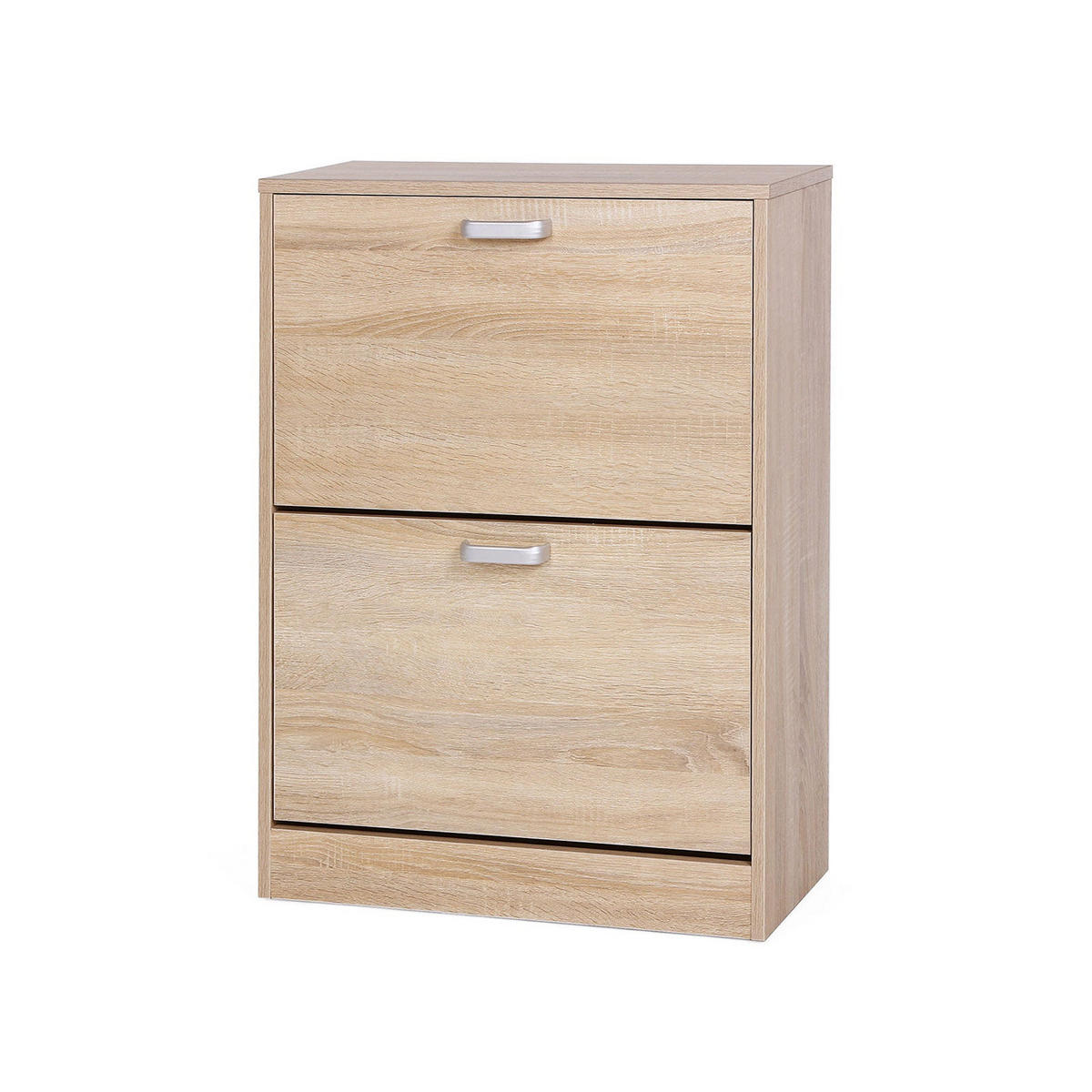 SCHUHSCHRANK SCHUHKOMMODE - Eiche San Remo, Holzwerkstoff (83.5/24/60cm) - Hansiro