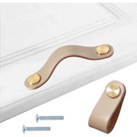 MÖBELGRIFF Vintage 4er-Set - Beige, Textil (2.5/0.3/13.8cm)