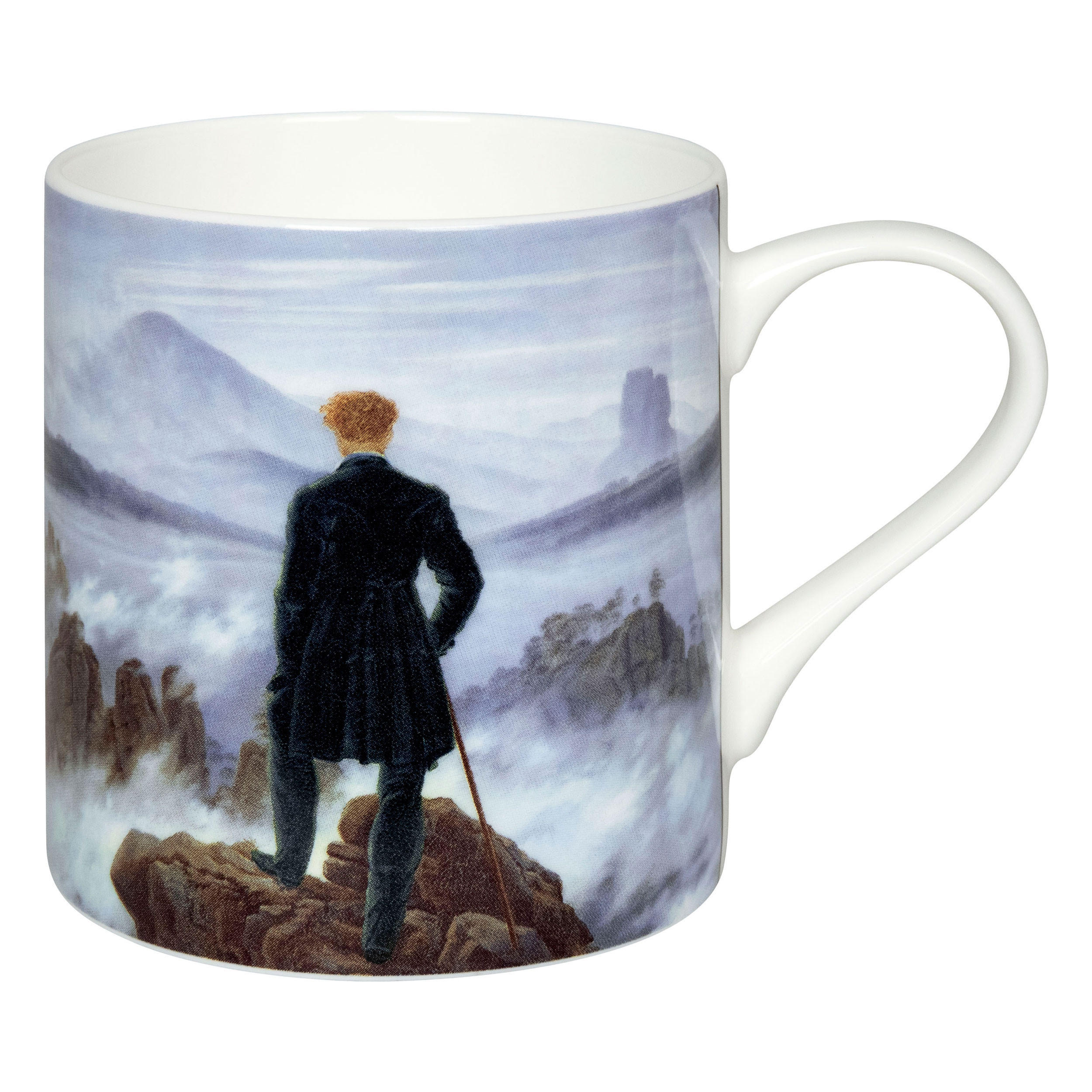 KAFFEEBECHER C.D. Friedrich - Wanderer - Naturfarben, Keramik (0.39L) - Könitz