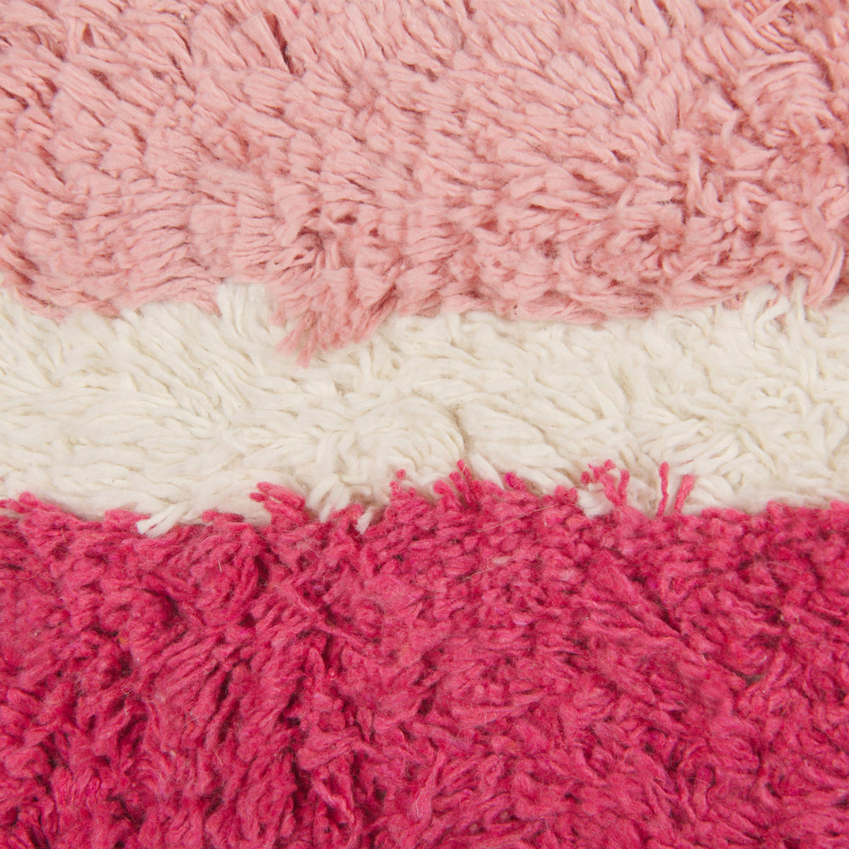 DEKOKISSEN 2er-Set Rosa 45/45 cm Bistorta - Pink/Weiß, Textil (45/45cm) - Beliani