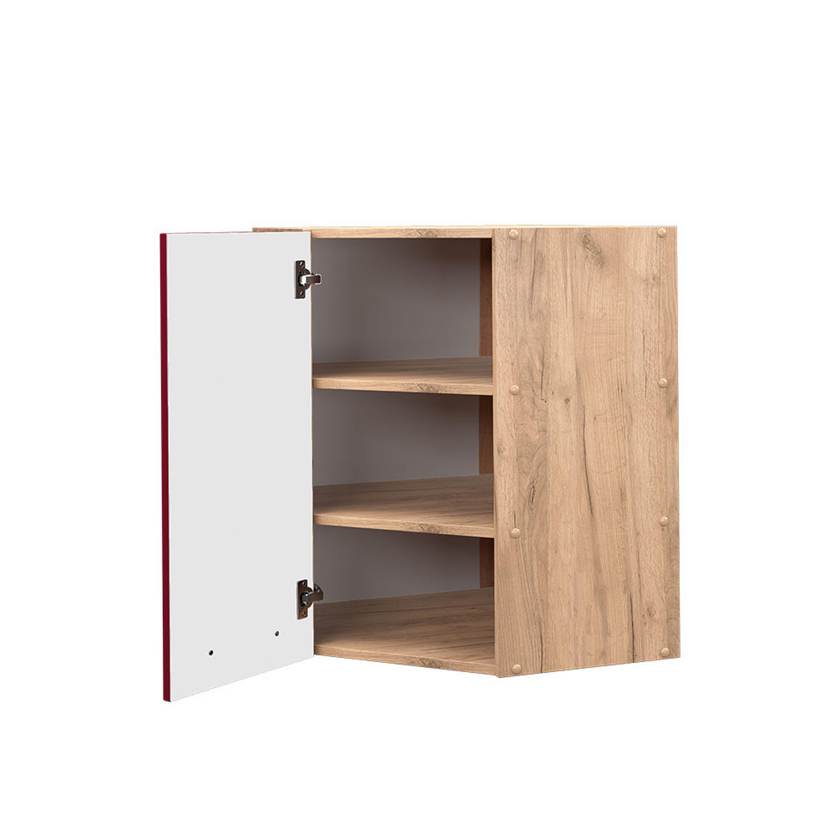 ECKHÄNGESCHRANK Fame-Line Bordeaux Hochglanz 57 cm - Honigeiche/Bordeaux, Holzwerkstoff (57/72/34.1cm) - Vicco