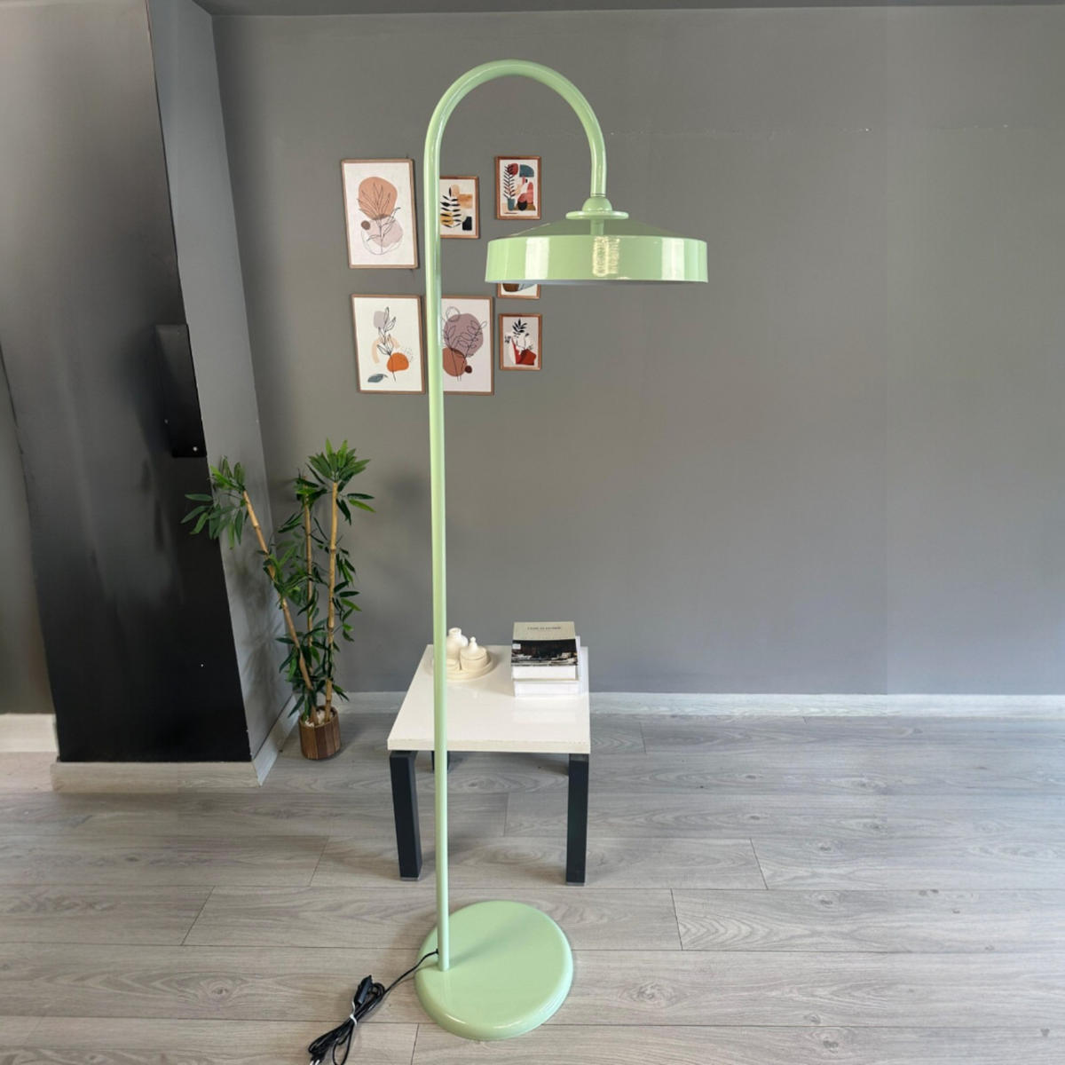 STEHLAMPE Cirva 170 Cm - Mintgrün, Metall (30/30/170cm) - Bamyum
