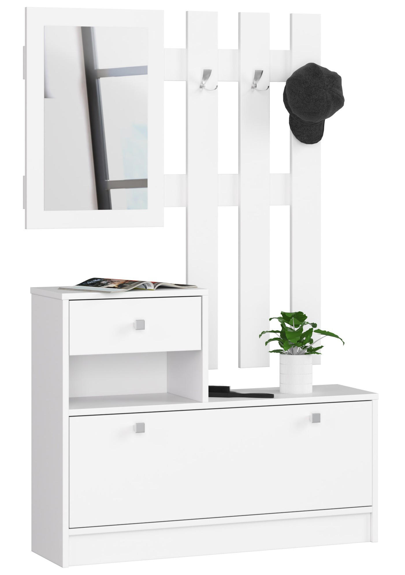 RAUMHIRSCH FURNITURE SKŘÍŇ NA BOTY Bílá 170/90/25