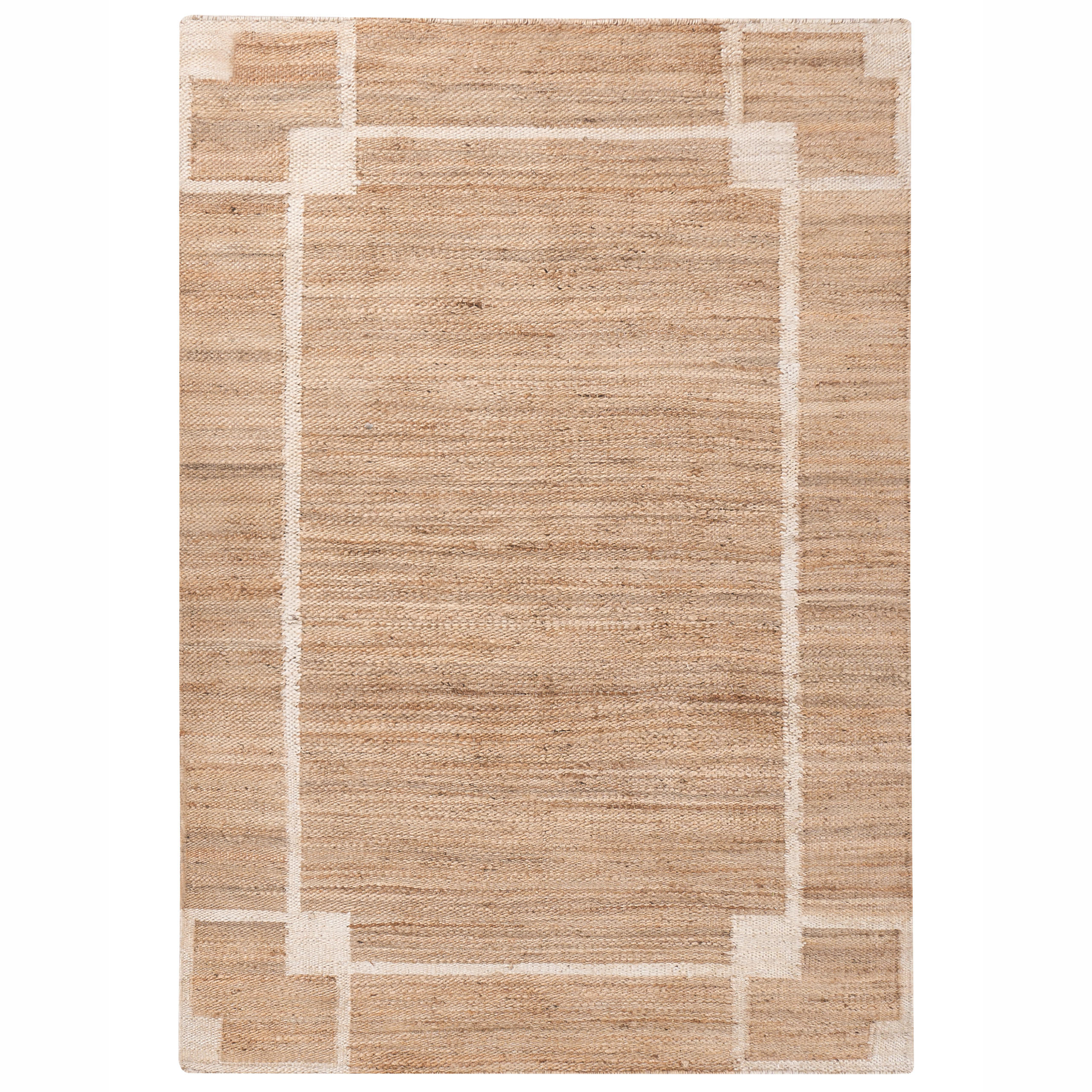 TEPPICH Hellbeige 160/230 cm Jute Gondia - Beige, Textil (160/230cm) - Beliani