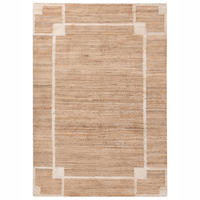 TEPPICH Hellbeige 160/230 cm Jute Gondia - Beige, Textil (160/230cm) - Beliani