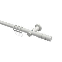 GARDINENSTANGEN-SET Platon Elanto 100 cm, 1-läufig, 20 mm Ø Weiß - Weiß, Metall (100cm) - INTERDECO