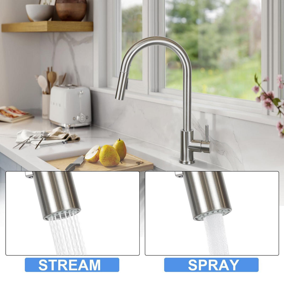 KÜCHENARMATUR Bachor 5/43/27 cm - Silberfarben, Metall (5/43/27cm) - ZMH