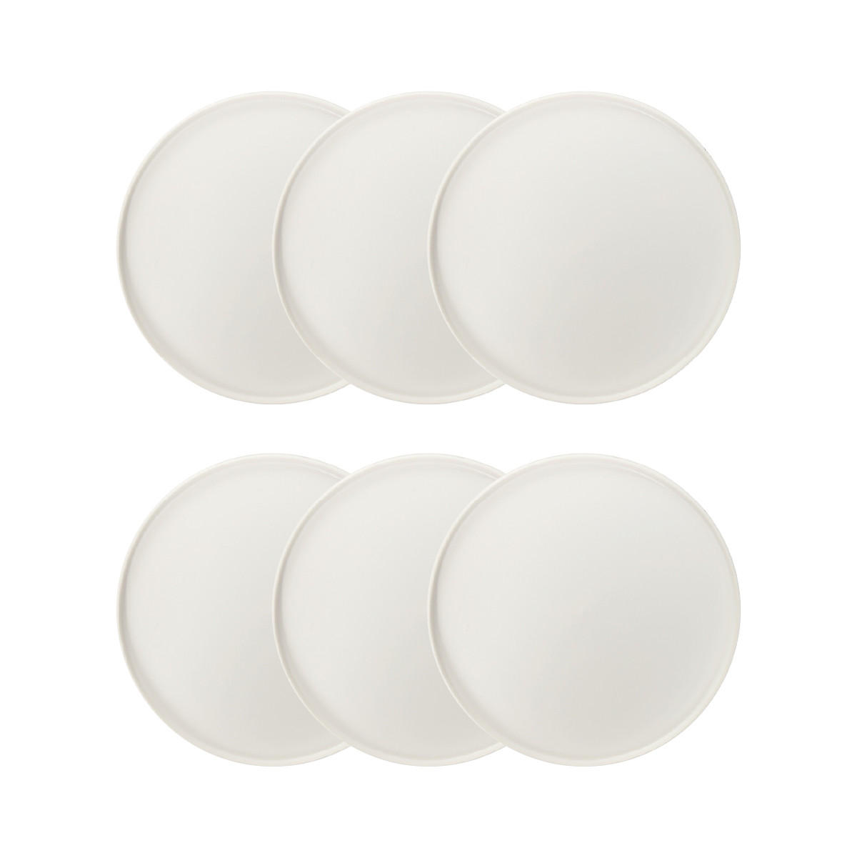ESSTELLER Famelio weiß 28 cm 6er-Set - Weiß, Keramik (28cm) - Homla