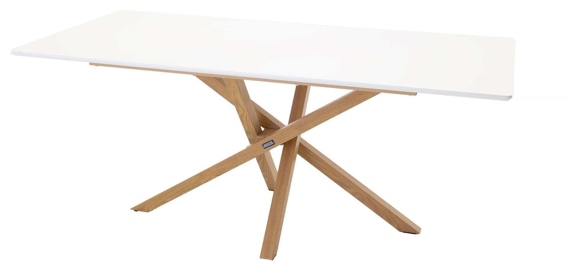 ESSTISCH PIAZZA Weiß 90x180x75 cm - Weiß, Holzwerkstoff (180/90/75cm) - FURNLUX