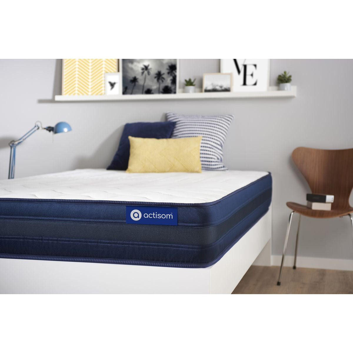 MATRATZE Actimemo tech Memory-Schaum 90 x 200 cm h4 - Weiß, Textil (90/200cm) - ACTISOM