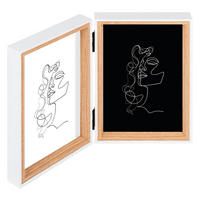 BILDERRAHMEN Silhouette Holzrahmen, 2X13x18 cm, Buche - Buchefarben, Holzwerkstoff (28.9/19.2cm) - walther design