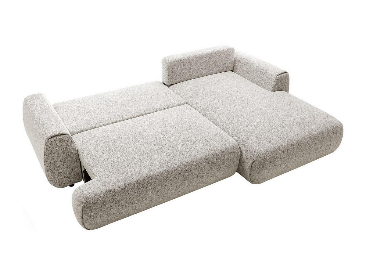 SCHLAFSOFA - 4 Personen - stoff - hellgrau Monelia - Hellgrau, Textil (270/81/167cm) - Vente-Unique