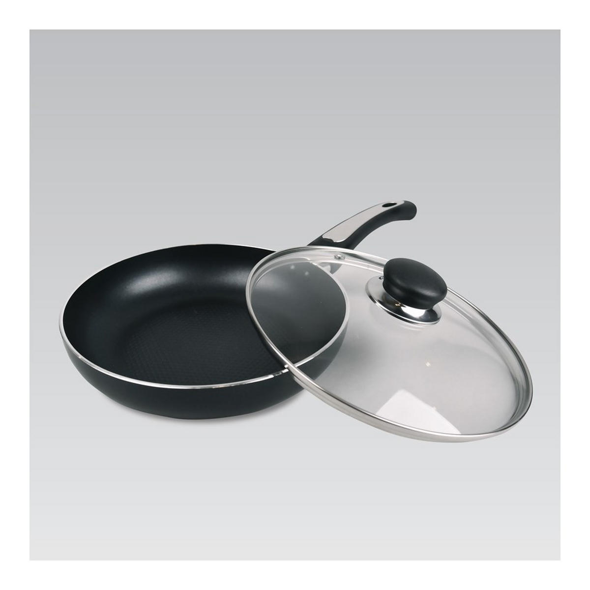 PFANNE Schwarz 39.5/22/5 cm MR120322 - Schwarz, Metall (22cm) - Maestro 