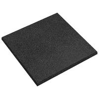 STURZSCHUTZFLIESEN 6 Pcs Schwarz 50/50 Cm Gummi - Schwarz, Kunststoff (50/50cm) - vidaXL