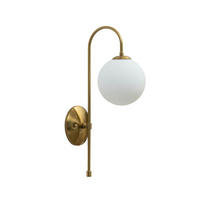 WANDLEUCHTE Oriol, Gold / Messing, 48cm - Goldfarben, Glas (15/48/24cm) - KOSILUM
