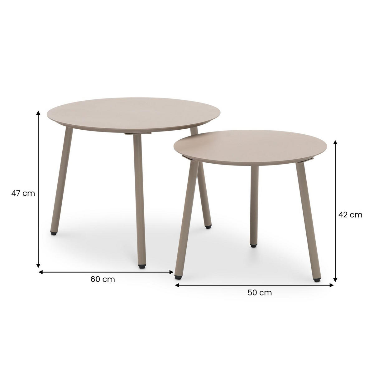 GARTENMÖBEL MYKONOS - Beige, Metall - IDIMEX